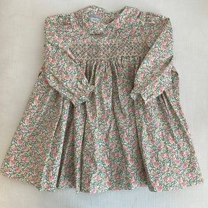 Little English floral Peter Pan collar dress. Size 3T.